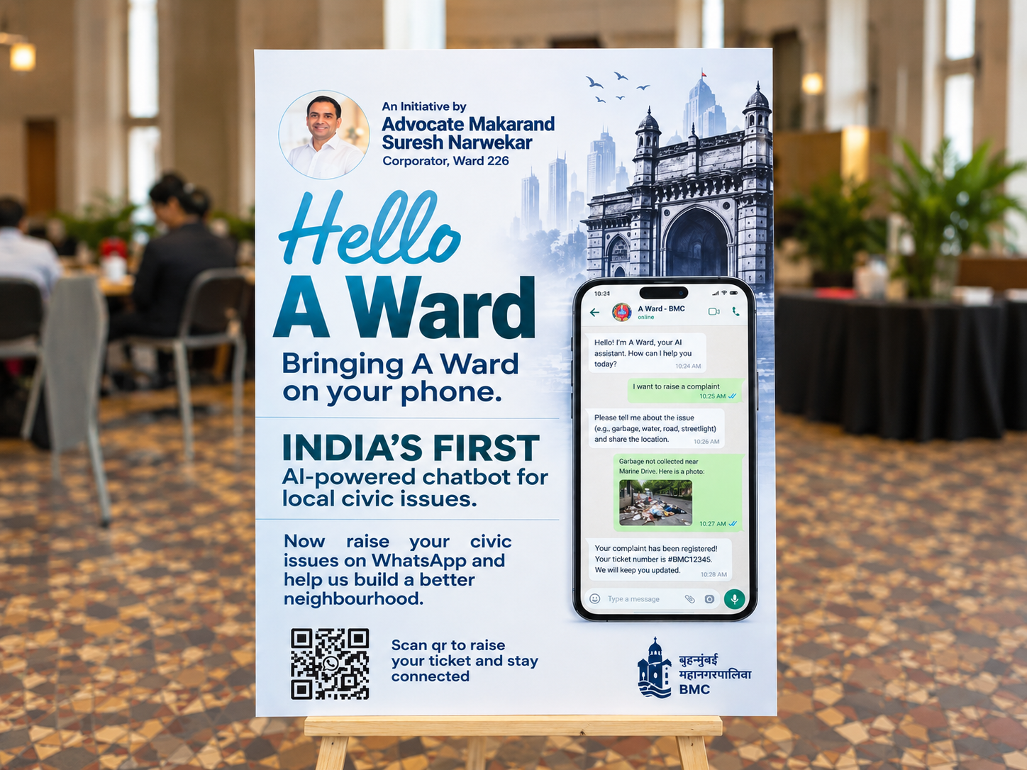 BMC Launches ‘Hello A Ward’ AI WhatsApp Assistant For Civic Complaints In South Mumbai